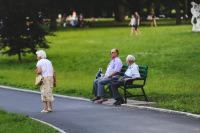Older adults in the park