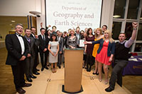 Department of Geography and Earth Sciences, winners of the Department of the Year Award 2014