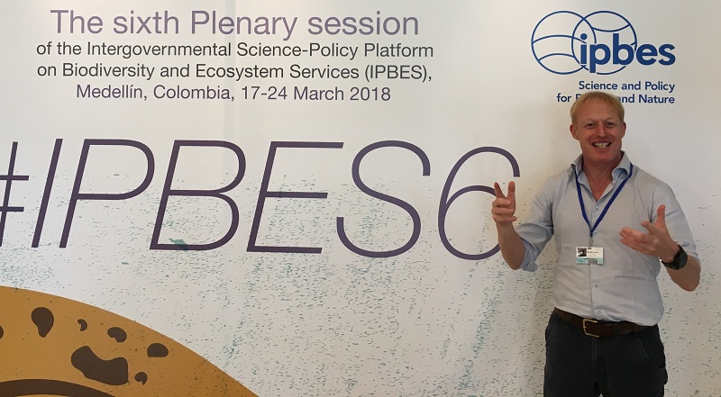 Professor Mike Christie from Aberystwyth Business School who co-led the study for the Intergovernmental Science-Policy Platform on Biodiversity and Ecosystem Services (IPBES)