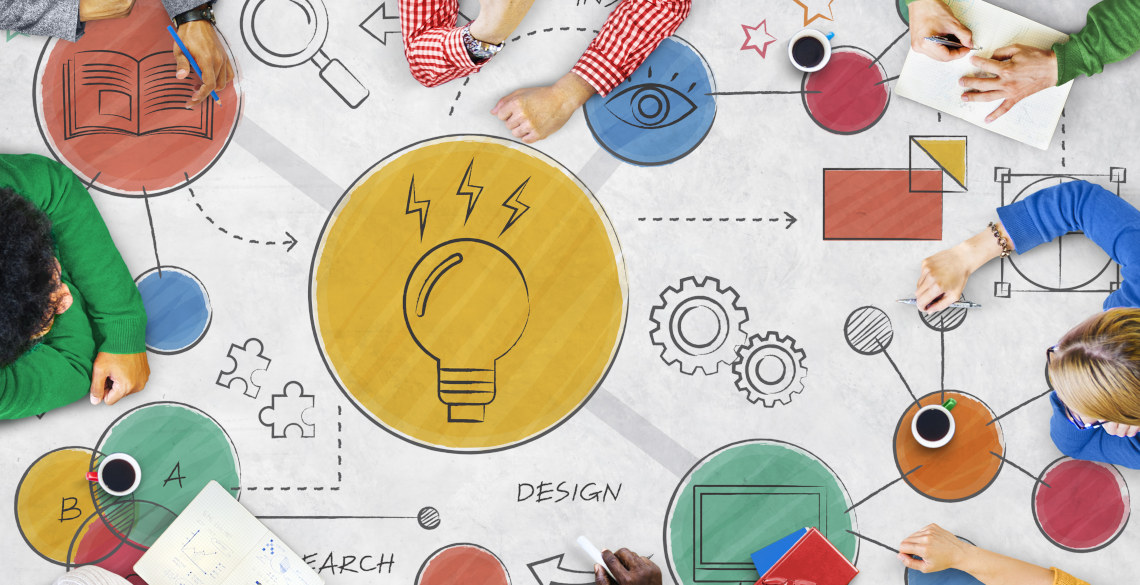 Graffig o feddwl am syniadau