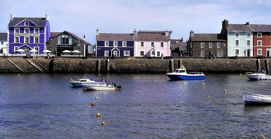 Aberaeron Harbour. 