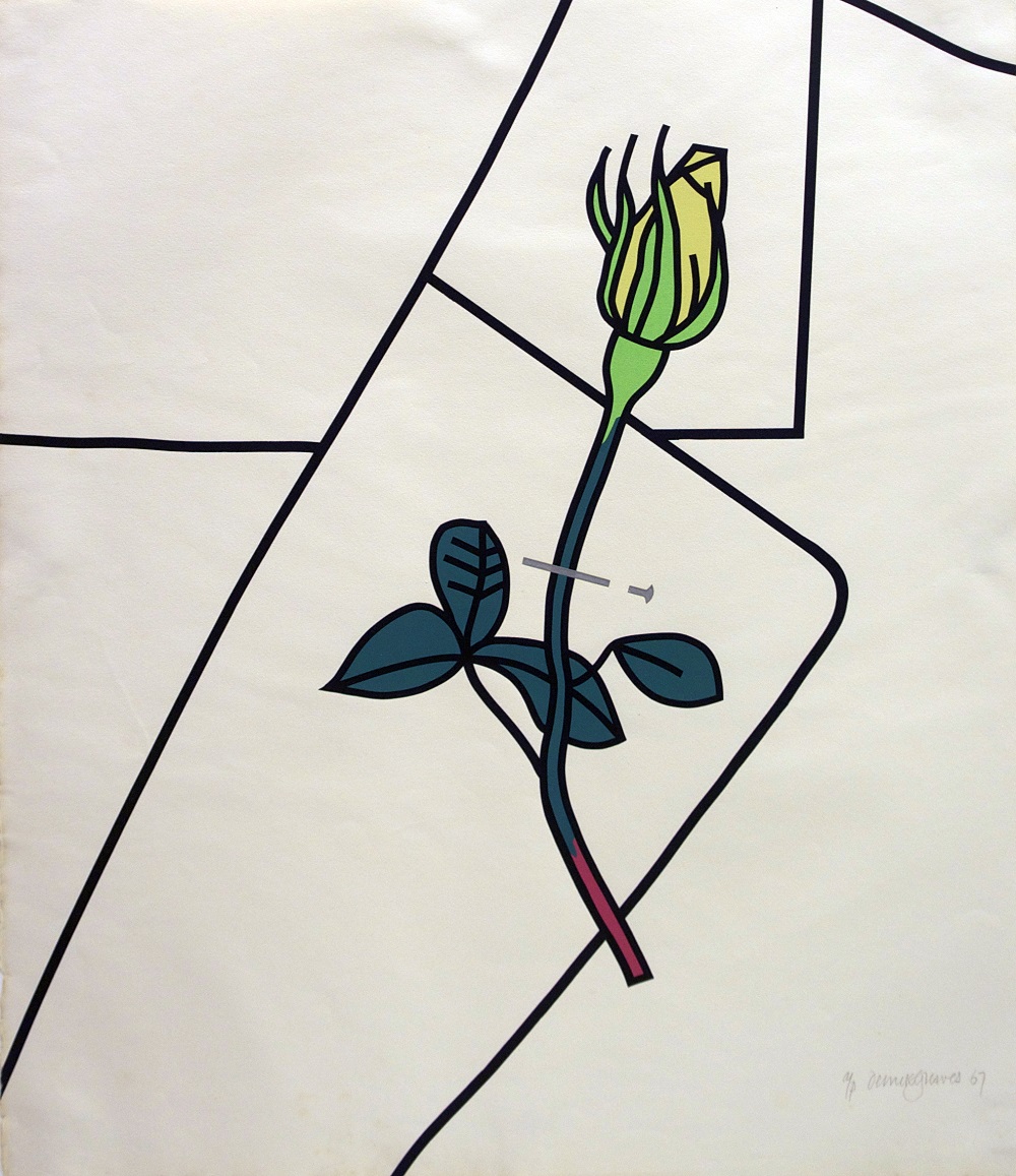 Derrick Greaves, 'Lapel', print sgrîn, 1967