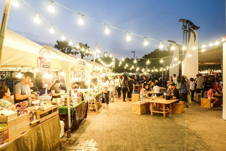 Festival stalls. Rainbow Bkk/Shutterstock