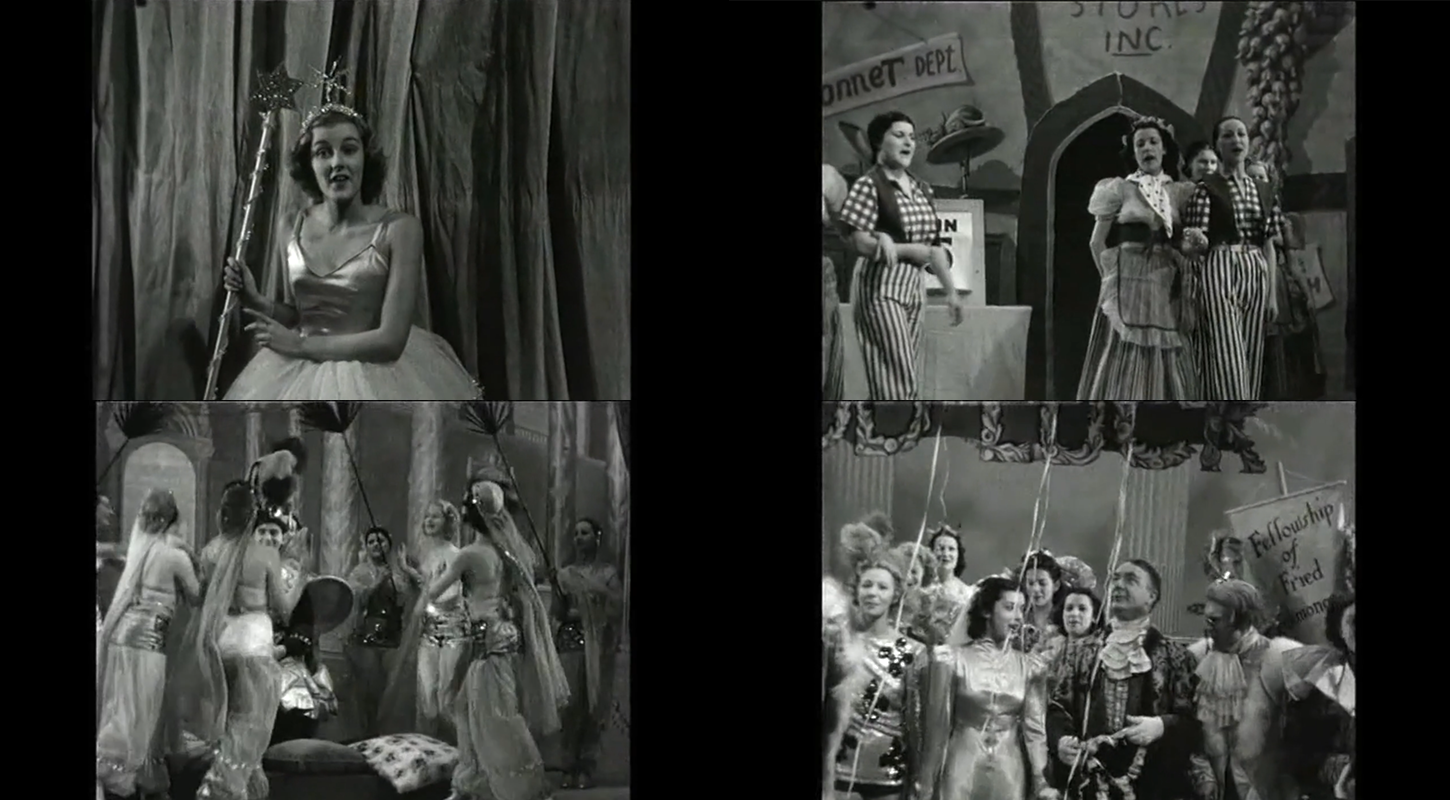 Pantomeim BBC, Dick Whittington, Rhagfyr 1937. Credyd: Alexandra Palace Television Society Archive