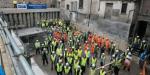 Nodi cwblhau’r gwaith o gloddio’r islawr ar safle’r atriwm – Tachwedd 2024.