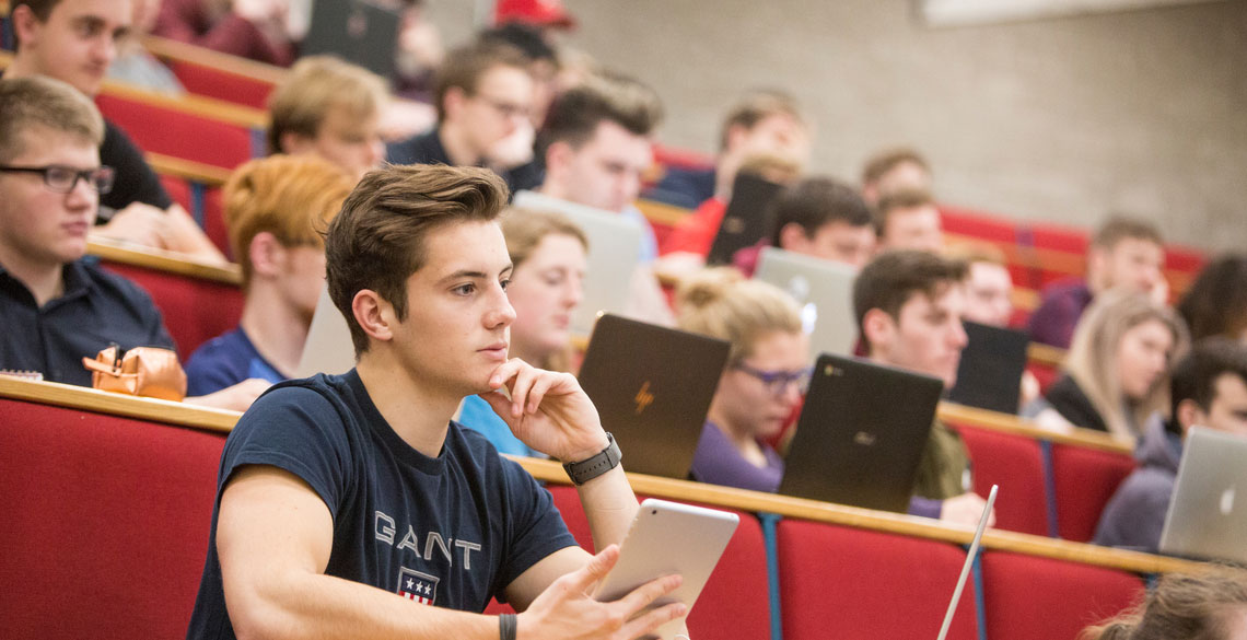 Students in a lecture