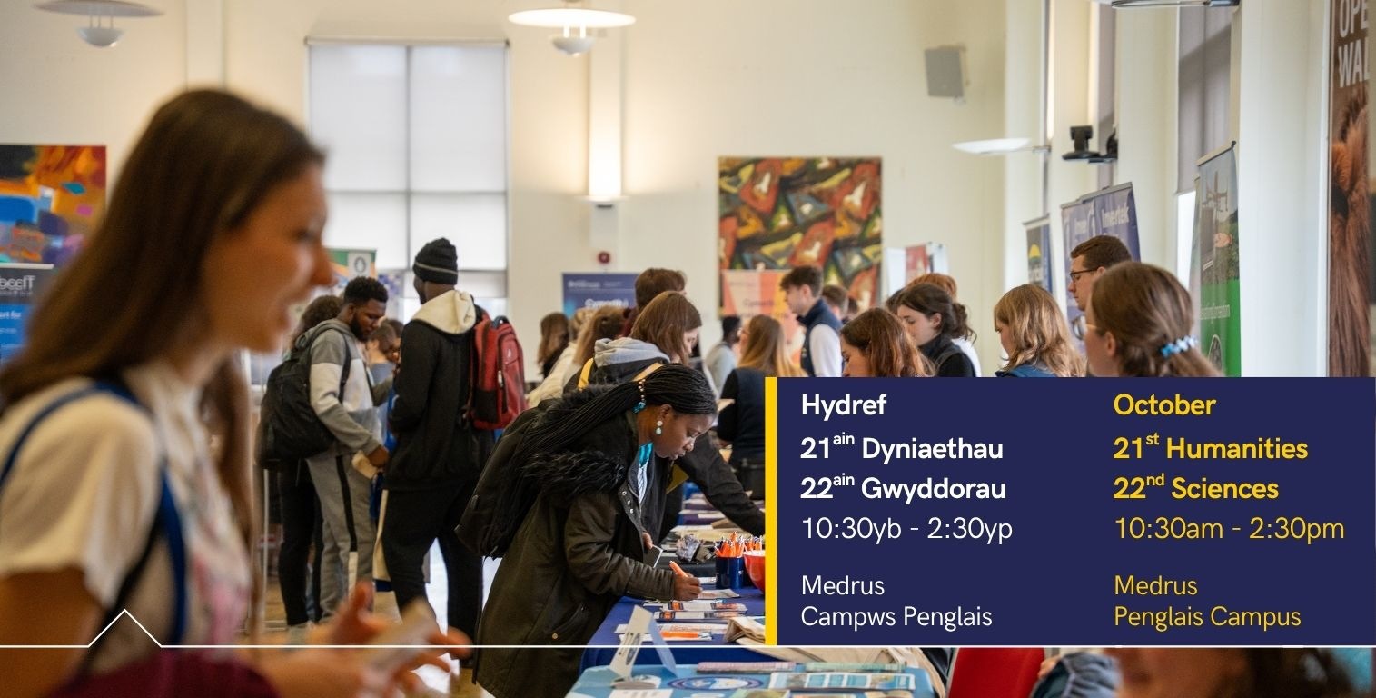 Students chatting to employers at the fair