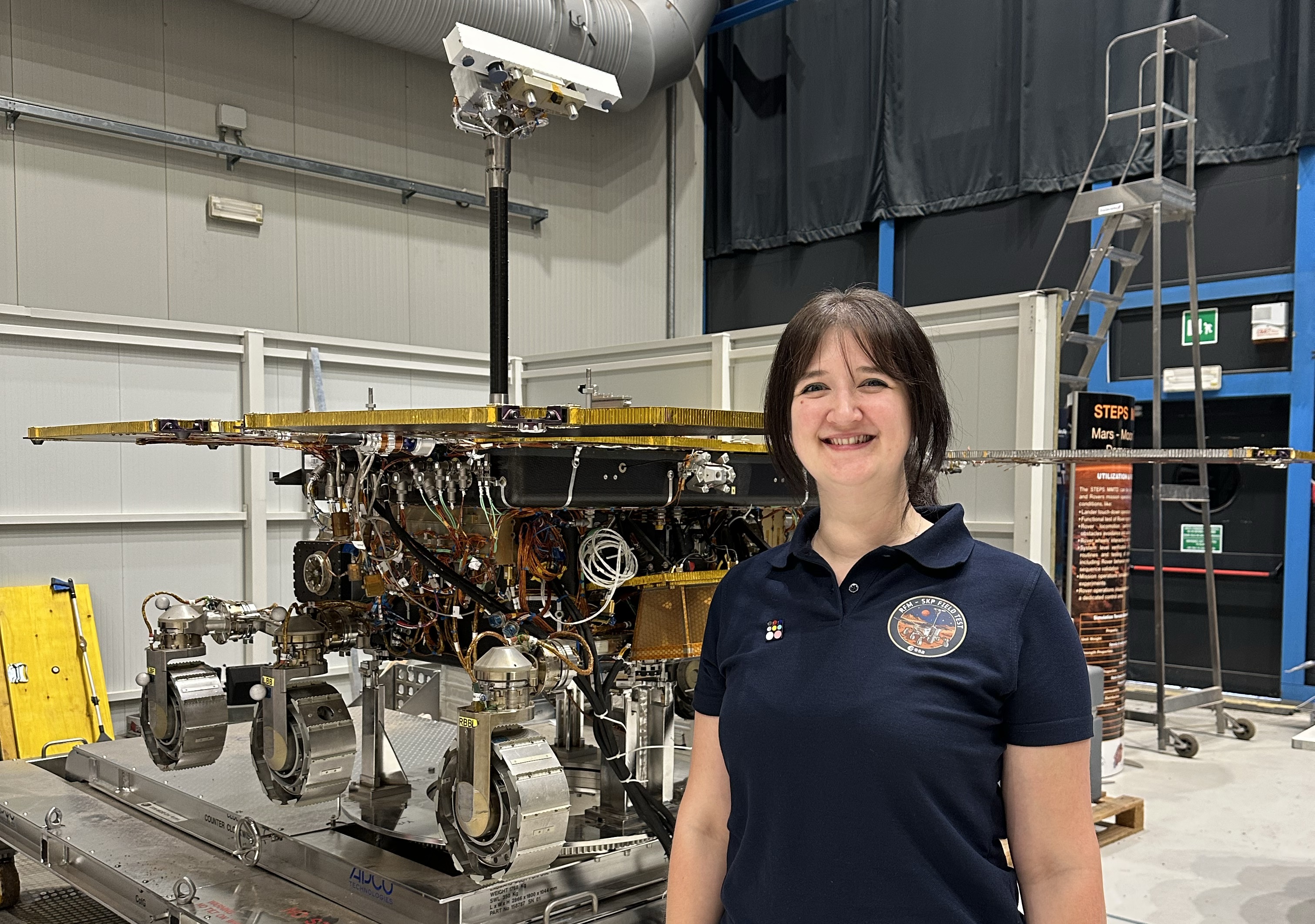 Dr Helen Miles at the Rover Operations Control Centre in Turin