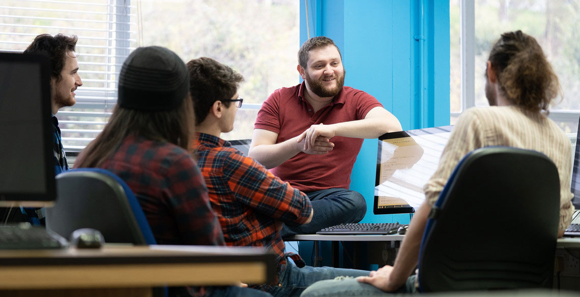 Group of students chatting