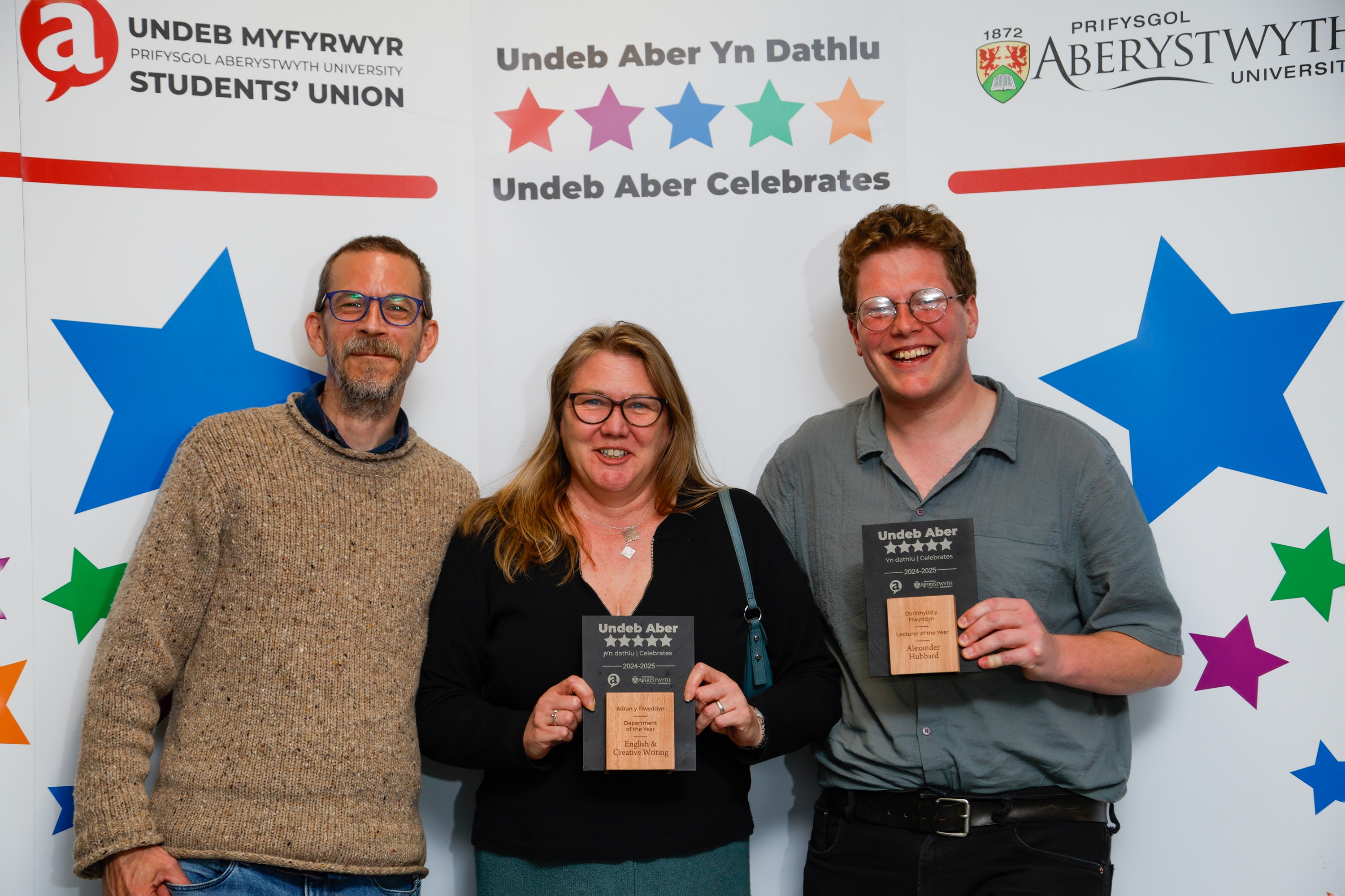 Left to right: Dr Malte Urban (Senior Lecturer in English Literature), Professor Louise Marshall (Head of School of Languages and Literature) and Dr Alex Hubbard (Associate Lecturer, English Literature and Creative Writing)