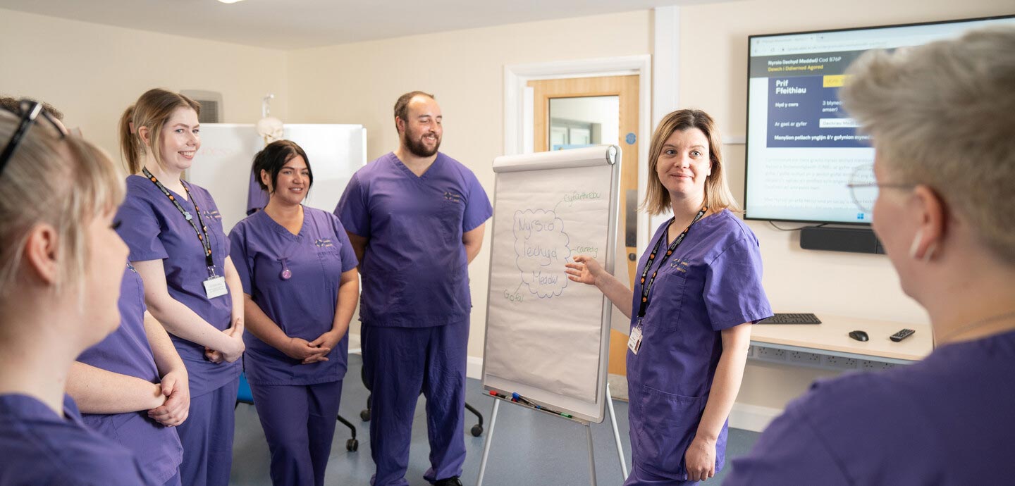 Nursing students in the classroom