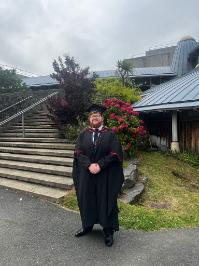 Finn Vigor during graduation.