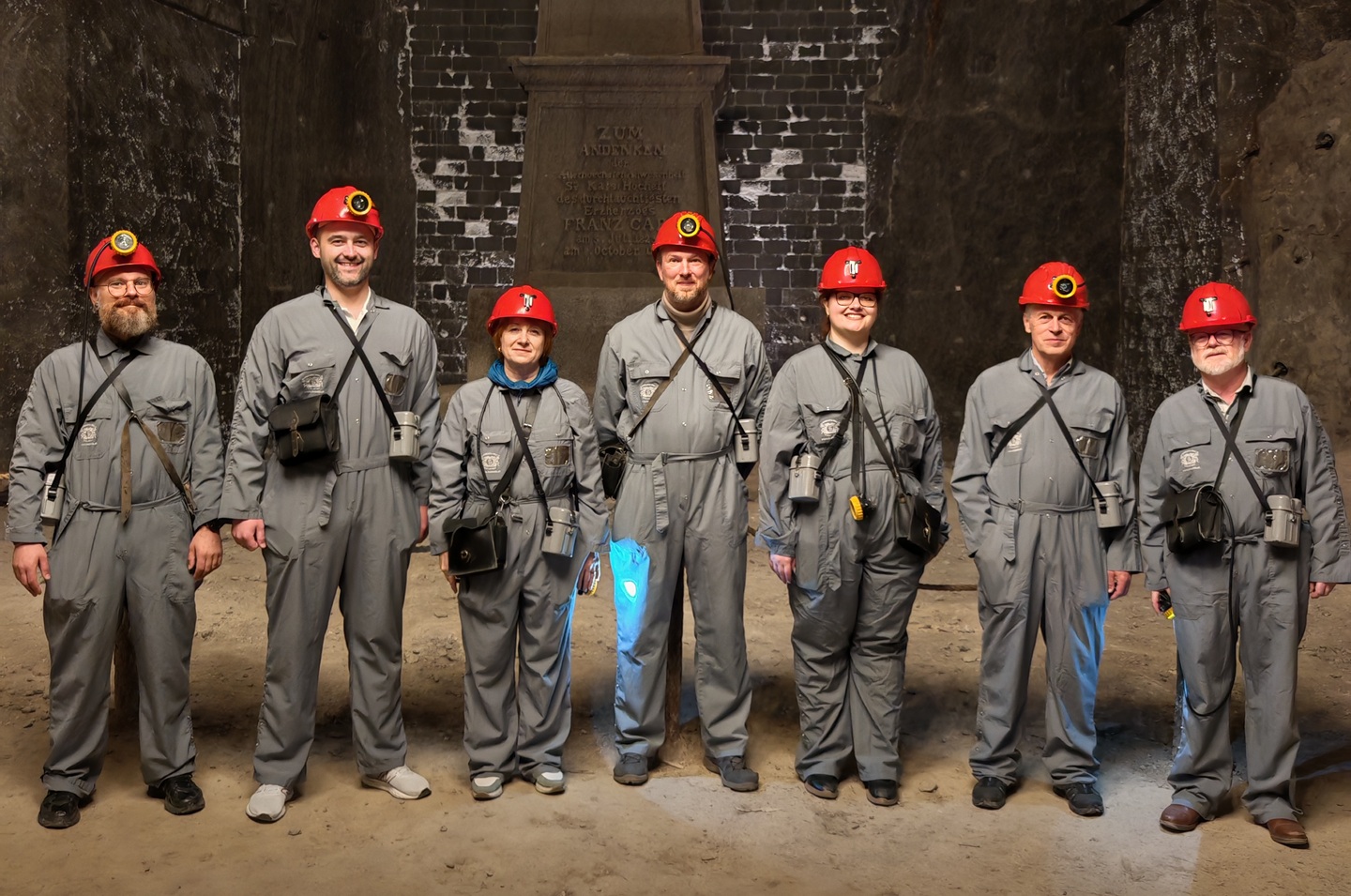 Project partners during a salt mine visit supporting plans for a new geothermal plant