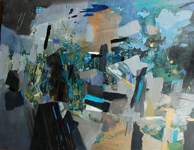 Painting by June Forster.