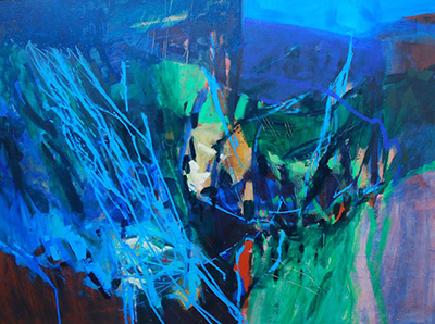 Painting by June Forster.