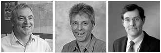 Three SMB professors, Nicholas Alexander, Steve McGuire and Peter Midmore, who have been appointed to the Economic and Social Research Council's (ESRC) new Peer Review College.