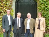 Professor Paul Mizen and Professor Geoff Hewings, together with Professor Dennis Thomas and Dr Maria Plotnikova (SMB co-organisers)
