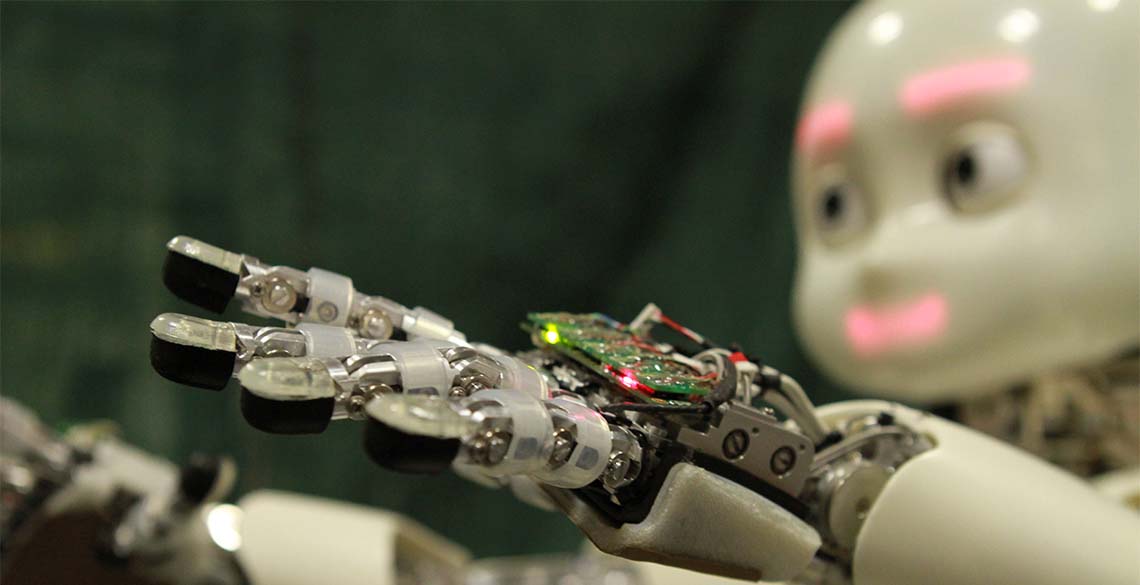 iCub robot from the Intelligent Robotics group at Aberystwyth University