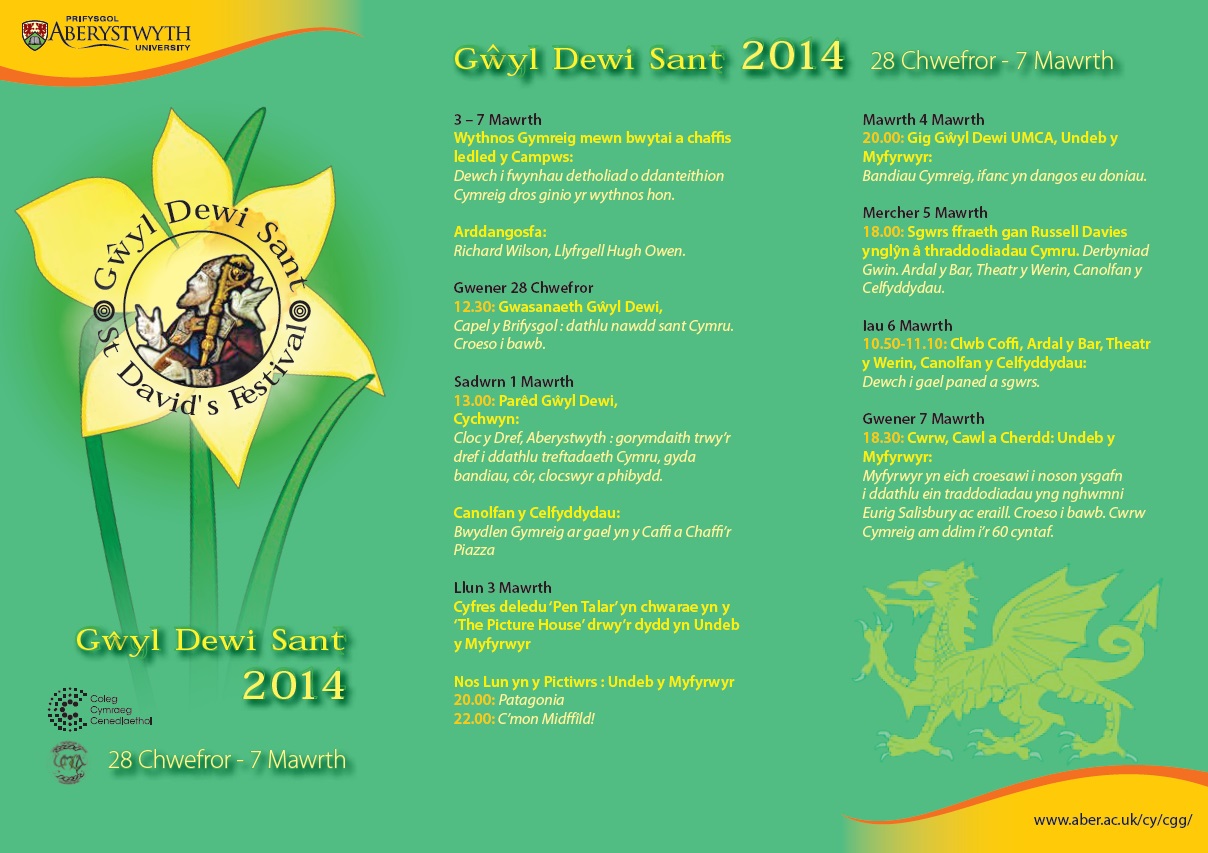 Llyfryn Dewi Sant 2014