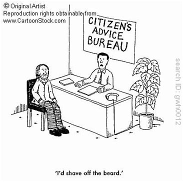 Citizen's Advice Bureau cartoon.