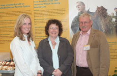 Professor Wayne Powell, Christina Marley and Elin Jones AM