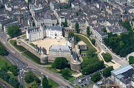 Overview of the town of nantes