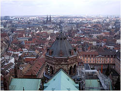 birds eye view of strasbourg 