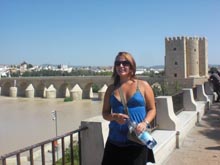 Girl by malaga river