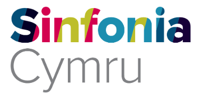 Sinfonia Cymru orchestra colourful logo