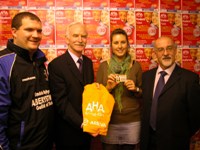 Left to right: Ben Gray, President of the Guild of Students, Dr John Harries PVC, Sarah Rogers, 3rd yr TFTV student and John Bastow Operations Manager, Arriva North West and Wales.