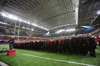 The Mads singing before the Wales v South Africa game.