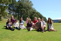 Fulbright Scholars with Dr Marc Welsh, Academic Director for the Fulbright Summer Institute and Chris Neville, International Officer.