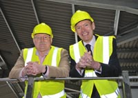 Prof. Wayne Powell, Director of IBERS (Left) and John Griffiths AM.