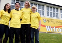 (Left to Right) Bridget James, Professor Qiang Shen, Susanna Ditton and Shon Rowcliffe.