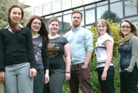 The Graduate trainees, left to right, Rebecca Hubball, Jennifer Loffman, Christine Szineer, Rhodri Jones, Linda Thompson and Samantha Windows.