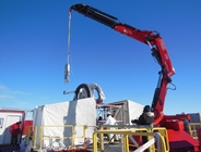 Sediment cores being retrieved from Subglacial Lake Whillans