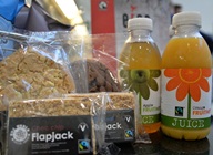 Some of the Fairtrade products on offer at the University’s shops and cafes