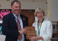 Jonathan Hughes-D’Aeth, Headmaster at Repton School and Professor April McMahon, Vice-Chancellor Aberystwyth University at the launch of the partnership with Repton School, which took place in Dubai.