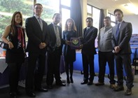 Representatives of the Bar Council of India during a recent visit to Aberystwyth University