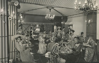 'All the Best People Eat at the Pavilion Restaurant', photographic collage on board by Angus McBean, 1954