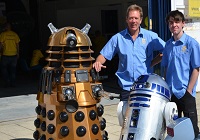 Stephen and Tomos from the Abersywtyth Robotics Club