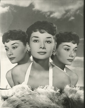 Photo montage of Audrey Hepburn by Angus McBean. ©Estate of Angus McBean.