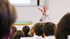 Professor Neil Glasser presenting a lecture