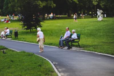 Older adults in the park