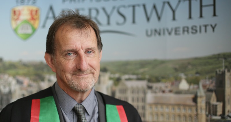 Mr Alan Lovatt, senior grass breeder at IBERS has been presented with an Honorary BSc Degree by Aberystwyth University for 42 years of commitment to grass breeding and the development of Aber High Sugar Grasses.