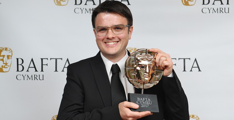 Iwan England, producer and director of the Bafta Cymru award winning documentary 'Aberfan: The Fight for Justice' Image: BAFTA Cymru Sutterstock