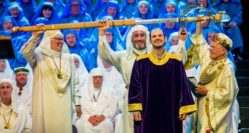 The chairing of Aberystwyth alumnus Gruffudd Eifion Owen at the Cardiff National Eisteddfod.