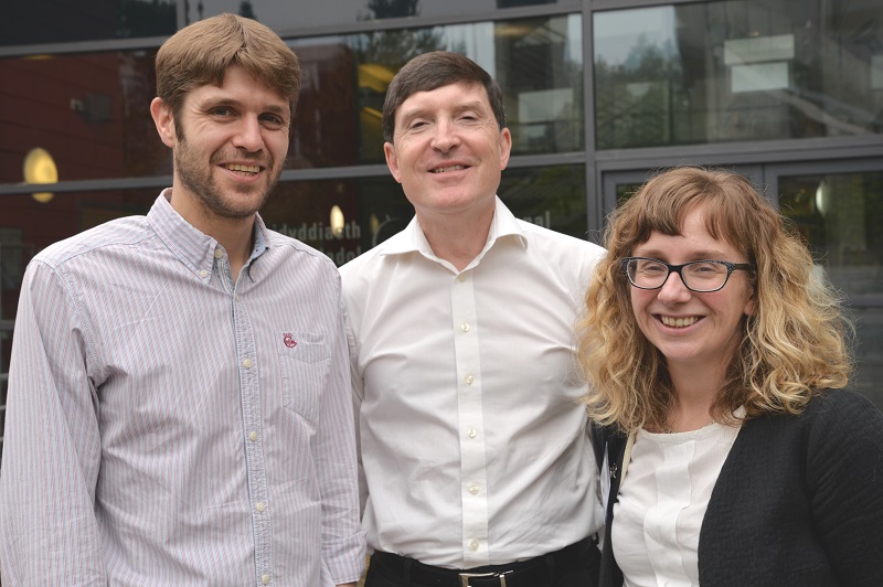Dr Huw Lewis, Professor Wilson McLeod and Dr Elin Royles have been collaborating on the Revitalise project for the past two years.