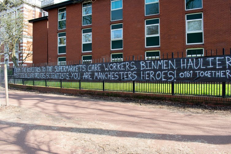 Gratitude from Manchester. Shutterstock/John B Hewitt