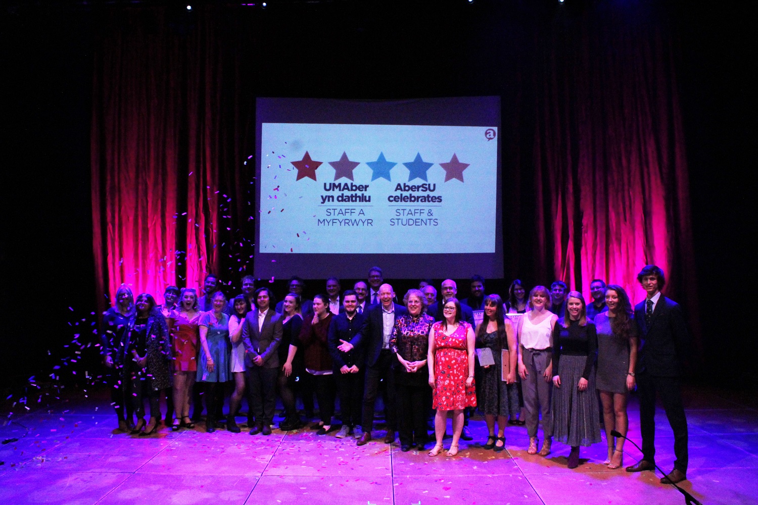 Winners of the AberSU Staff and Students Awards 2019